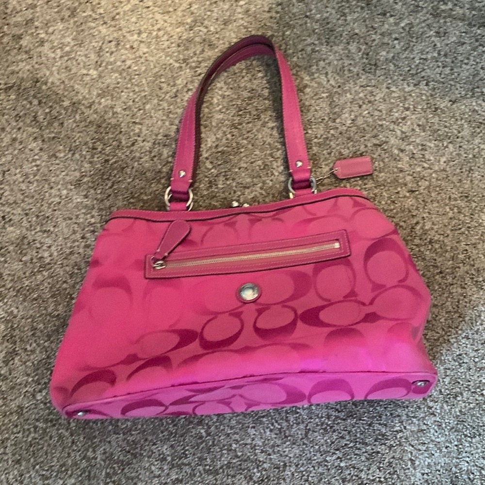 Pink Coach hand bag